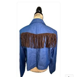 19 Cooper Blue and Brown Button Down Shirt